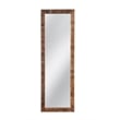 Pemberly Row Rustic Mango Wood Floor Mirror in Natural Finish