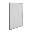 Pemberly Row Modern Geometric Relief Fabric Wall Hanging in Gold