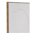 Pemberly Row Modern Geometric Relief Fabric Wall Hanging in Gold