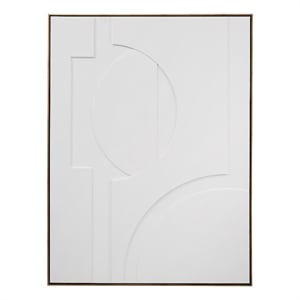 Pemberly Row Modern Geometric Relief Fabric Wall Hanging in Gold