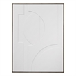 Pemberly Row Modern Geometric Relief Fabric Wall Hanging in Gold