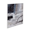 Pemberly Row Abstract Hand Painted Canvas Art in White Frame