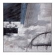Pemberly Row Abstract Hand Painted Canvas Art in White Frame