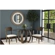 Pemberly Row Modern Upholstered Dining Chair Set of 2 in Charcoal