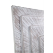 Pemberly Row Hand Carved Radiant Wall Panel in Distressed White