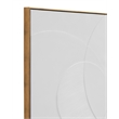 Pemberly Row Modern Circular Relief Fabric Wall Hanging in Gold