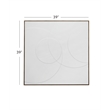 Pemberly Row Modern Circular Relief Fabric Wall Hanging in Gold