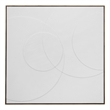 Pemberly Row Modern Circular Relief Fabric Wall Hanging in Gold