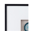 Pemberly Row Modern Geode Shadowbox Wall Art in Blue and Aqua