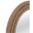 Pemberly Row Modern Coastal Round Wall Mirror with Rope Frame