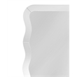 Pemberly Row Contemporary Floor Mirror with Wavy Detailed Frame