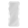 Pemberly Row Contemporary Floor Mirror with Wavy Detailed Frame