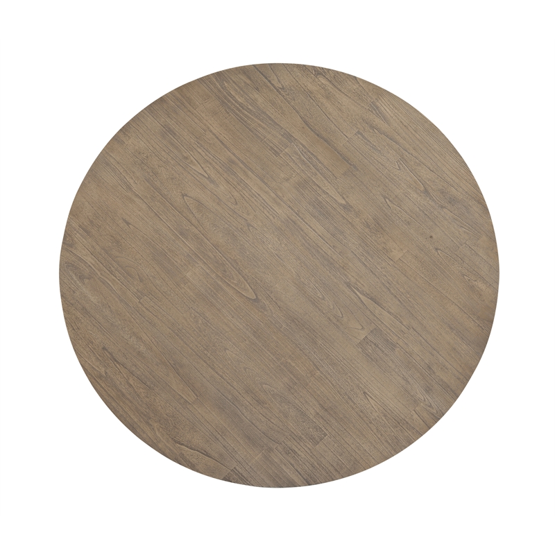 Pemberly Row Modern Rustic Mindi Wood Dining Table in Natural