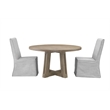Pemberly Row Modern Rustic Mindi Wood Dining Table in Natural