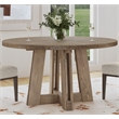 Pemberly Row Modern Rustic Mindi Wood Dining Table in Natural