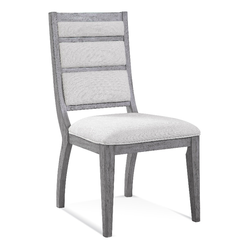 Pemberly Row Modern Glam Spindle Back Dining Chair in Platinum Oak