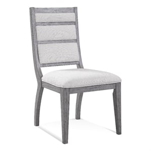 Pemberly Row Modern Glam Spindle Back Dining Chair in Platinum Oak
