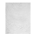 Pemberly Row Modern Textured Circle Pattern Wall Art in White