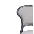 Pemberly Row Modern Curved Back Dining Chair in Black Oak Veneer