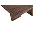Pemberly Row Modern Organic Sandblasted Mango Wood Cocktail Table