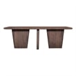 Pemberly Row Modern Organic Sandblasted Mango Wood Cocktail Table