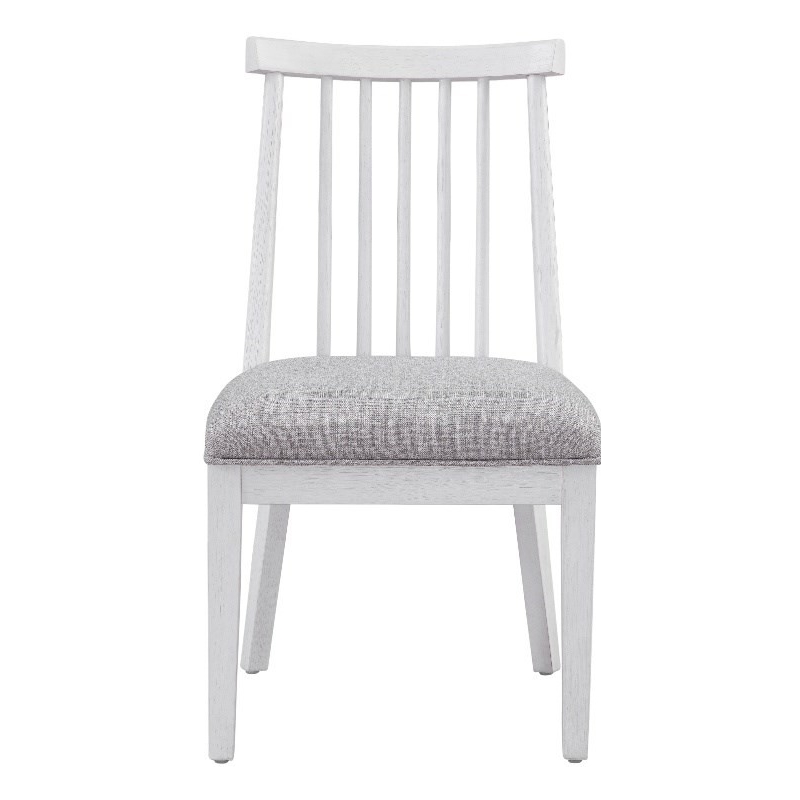 Pemberly Row Modern Coastal Spindle Back Dining Chair in White Oak