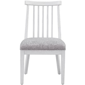 Pemberly Row Modern Coastal Spindle Back Dining Chair in White Oak
