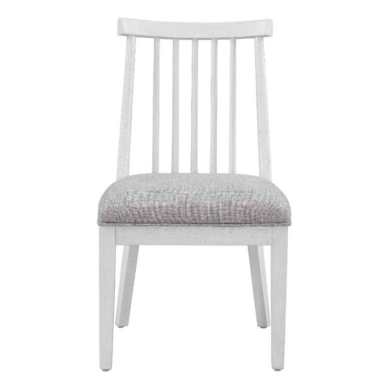 Pemberly Row Modern Coastal Spindle Back Dining Chair in White Oak
