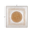 Pemberly Row Modern Hand Painted Canvas in Natural Wood Frame