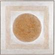 Pemberly Row Modern Hand Painted Canvas in Natural Wood Frame