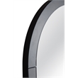 Pemberly Row Arched Floor Mirror in Smoked Mirrored Glass Frame