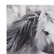 Pemberly Row Modern Hand Painted Gallery Wrapped Canvas in Gray