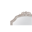 Pemberly Row Arched Pediment Floor Mirror in Distressed White