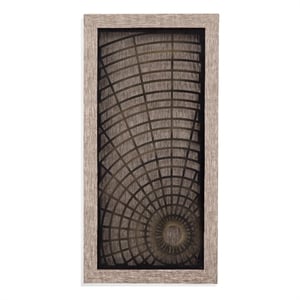 Pemberly Row Iron Spiderweb Shadowbox Wall Art in Black Frame