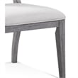 Pemberly Row Glam Upholstered Dining Chair Set of 2 in Platinum