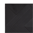 Pemberly Row Hand Carved Geometric Wall Hanging in Black Matte