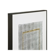 Pemberly Row Modern Hand Painted Canvas 2-Piece Set in Black Frame