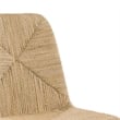 Pemberly Row Hand-Woven Seagrass Dining Chair in Tan and Black