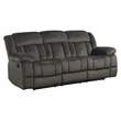 Pemberly Row 2-Piece Manual Reclining Sofa Set with Console in Chocolate