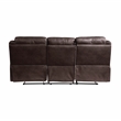 Pemberly Row Breathable Faux Leather 2-Piece Reclining Sofa Set in Dark Brown