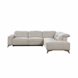 Pemberly Row Chenille 2-Piece Power Reclining Sectional with Right Chaise - Sand