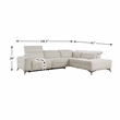 Pemberly Row Chenille 2-Piece Power Reclining Sectional with Right Chaise - Sand