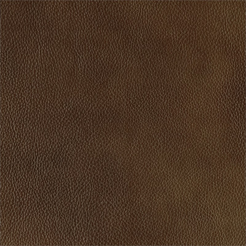 Pemberly Row Top Grain Leather Match Glider Reclining Chair in Brown