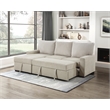Pemberly Row 2-Piece Boucle and Corduroy Sectional with Left Chaise in Beige