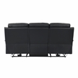 Pemberly Row 2-Piece Top Grain Leather Power Reclining Sofa Set in Black