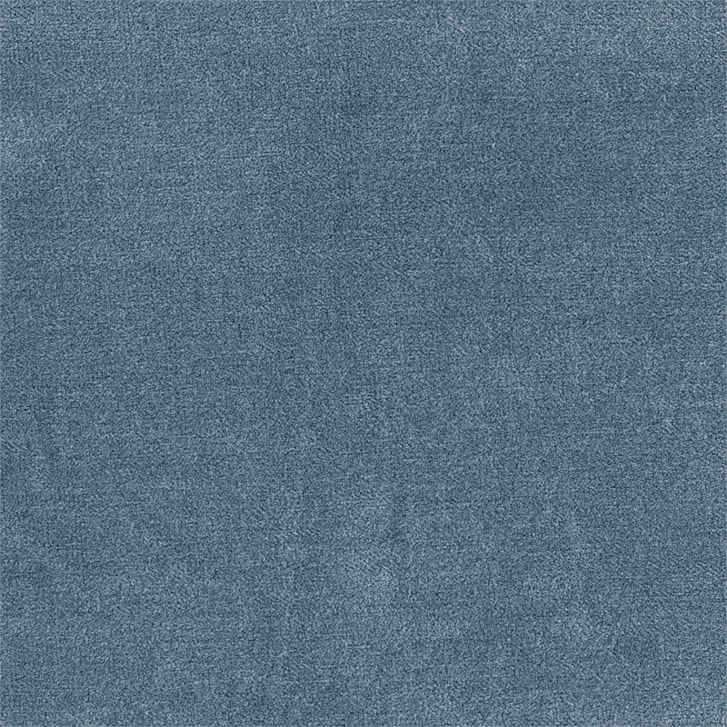 Pemberly Row 2-Piece Textured Fabric Sectional with Left Chaise and Bed in Blue