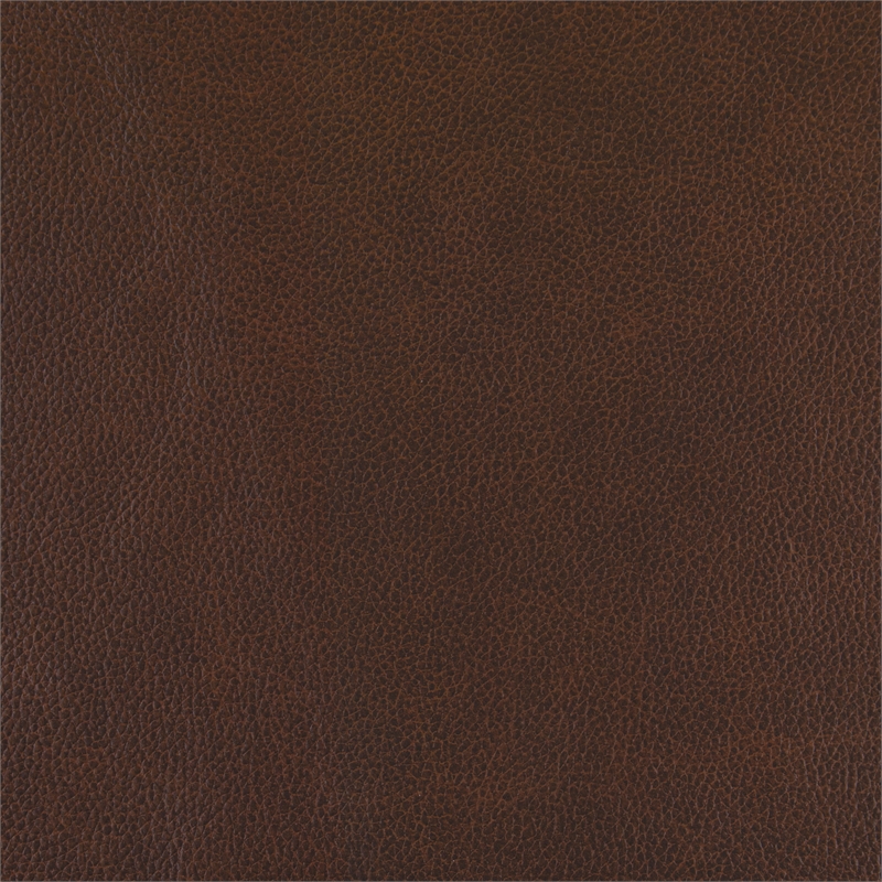 Pemberly Row Top Grain Leather 2-Piece Low-Back Sofa Set with Metal Legs - Brown