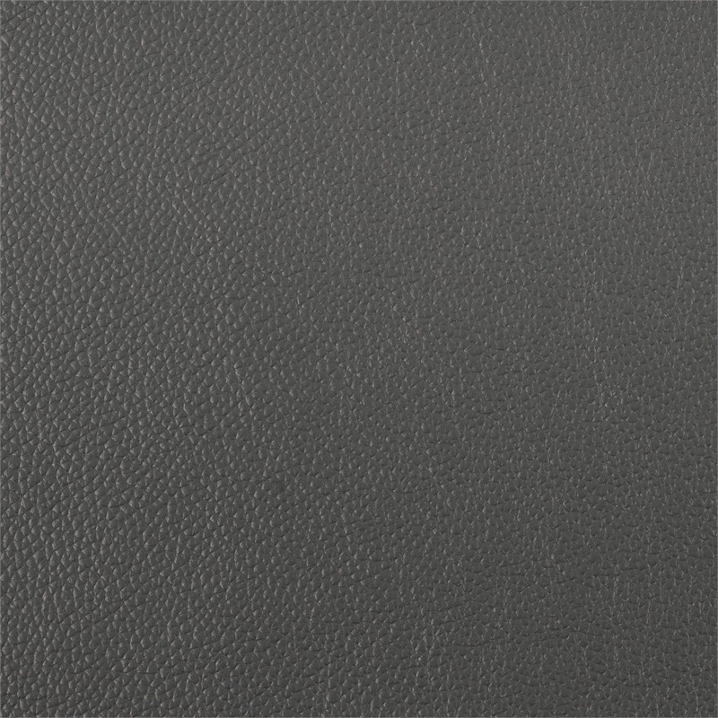 Pemberly Row Top Grain Leather 2-Piece Sofa Set with Pillow-Top Arms - Dark Gray