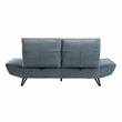 Pemberly Row Chenille Sofa with Power Seat Depth and Headrests in Blue