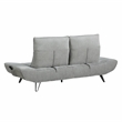 Pemberly Row Chenille Sofa with Power Seat Depth and Headrests in Gray